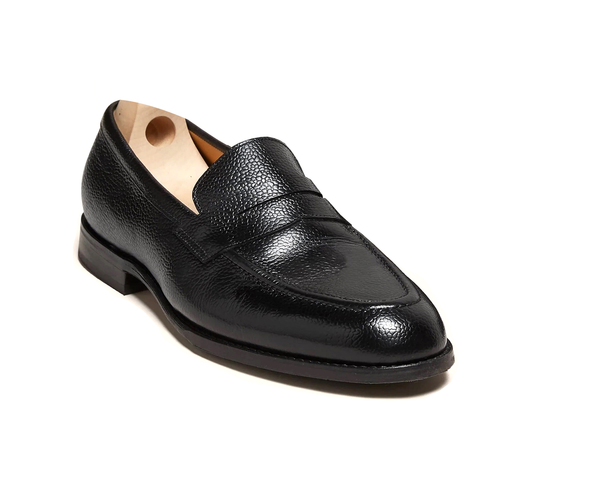 The Penny Loafer - Black Suede, Crafted by Hand