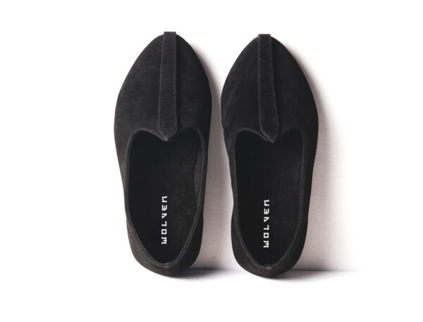 Wolven Handmade Men's Real Suede Leather Jutti with Black Rubber Sole - Image 4