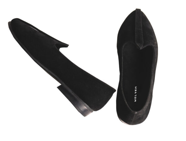 Wolven Handmade Men's Real Suede Leather Jutti with Black Rubber Sole - Image 5