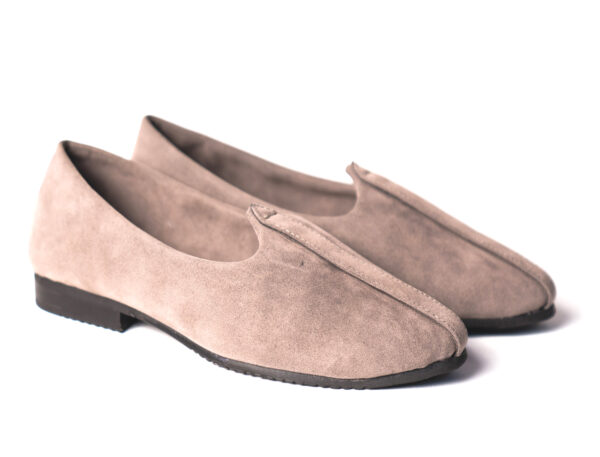Wolven Handmade Men's Real Suede Leather Jutti with Black Rubber Sole (Copy) - Image 2